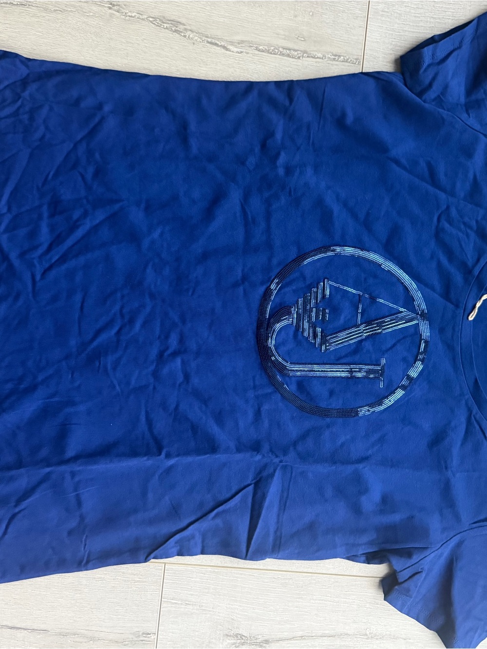 Armani Jeans Deep Blue Logo Shirt
